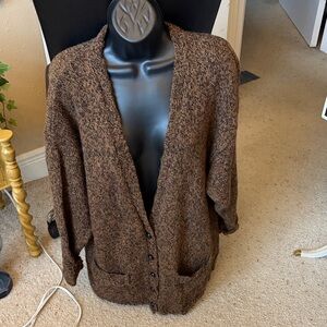 Cambridge Dry Goods Brown Knit Cardigan